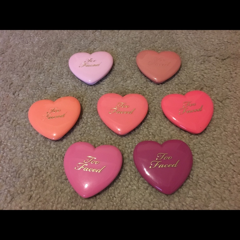Too Faced love flush blushes (TOP ROW SOLD)